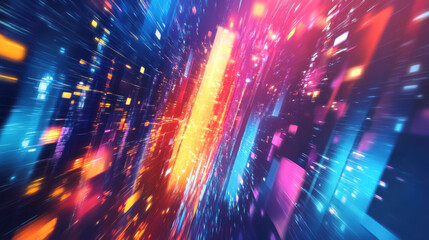 Dynamic graphic background for presentations with vibrant gradients, bold typography, eye-catching designs, contemporary visuals, perfect for startups and innovation-focused content