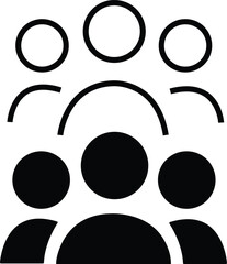 set of black and white icons Vector Icons Set illustration black and white