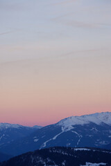 The Peak in the Fire of Sunset