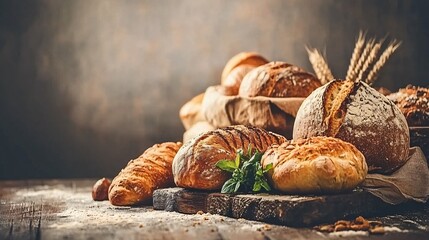 Artisan Breads Collection Rustic Bakery Still Life