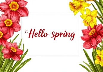 Obraz premium A modern illustration featuring a white frame with 