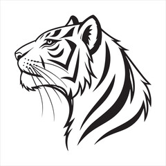 tiger head vector