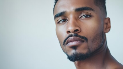 Fototapeta premium A Close Up Portrait Of A Young Man With A Goatee