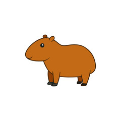 Capybara Cartoon vector