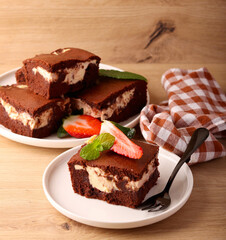 Cream cheese brownie bars