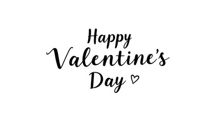 Fototapeta premium Hand drawn lettering card for St. Valentine's Day holiday.