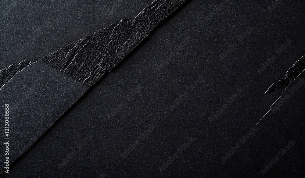 Wall mural black paper texture with minimalist design and luxury backdrop rich material with clean sheet struct