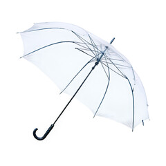 Clear Umbrella isolated on transparent background