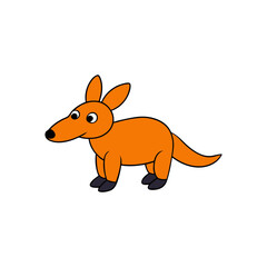 Aardvark Cartoon vector