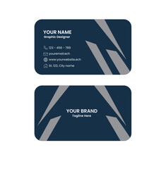 business card template in modern style