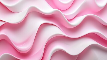 Fototapeta premium Pink Cream Waves Abstract Background Texture.