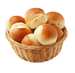 basket with buns