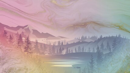 Smooth pastel gradients with subtle marble texture.