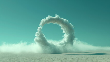 A ring with clouds moving inside it. Optical Illus_003