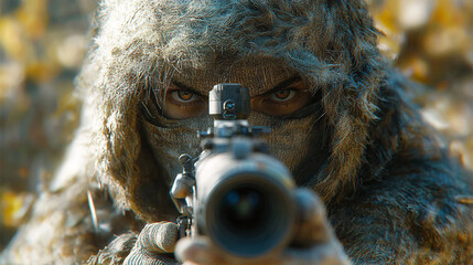 Obraz premium jackal sniper