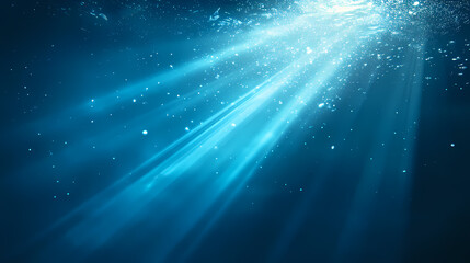 Dreamy undersea beam. Radiant Reef. Illustration