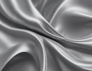 Fototapeta premium Abstract silk background with intricate silver curve shape and subtle sparkle, sparkly, intricate, metallic