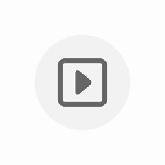 media player icon sign vector