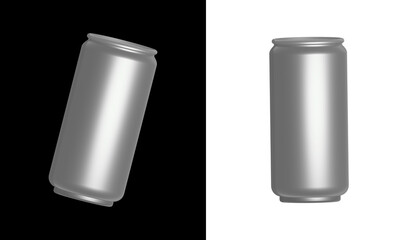 Soda Can mockup with transparent background, Steel bottle Can, Soft Drink Can