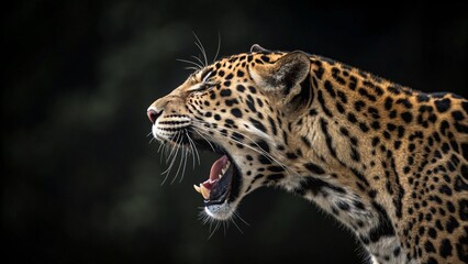 Fototapeta premium close up portrait of a leopard, cheetah, jaguar
