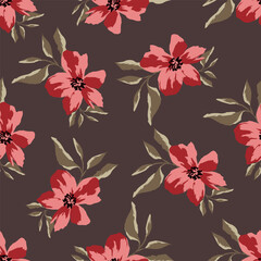 Fototapeta premium Floral Pattern Background