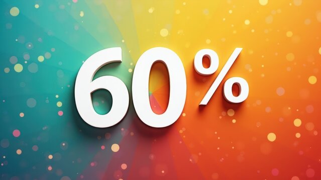 Sale Offering 60 Percent Discount on Various Products Available for a Limited Time