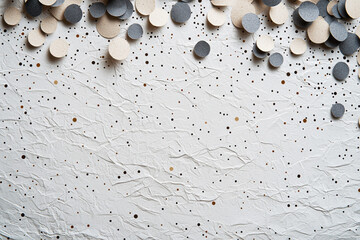 Fototapeta premium Subtle pattern of gray and beige dots on textured background for eco-friendly branding purposes