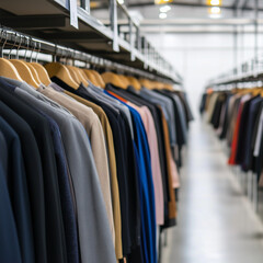 kleidung, kleidung, hemd, gestalten, einkaufen, lager, regal, aufh&auml;nger, erh&auml;ngen, einkaufen, hemd, bekleidung, anzug, kleiderst&auml;nder, boutique, textil, einzelhandel, absatzmarkt, ausverkauf, kabinett