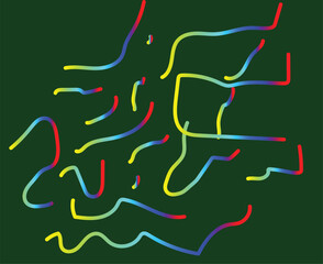 illustration of a person holding a sign abstract green background and texture 