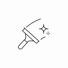 glass wiper icon sign vector