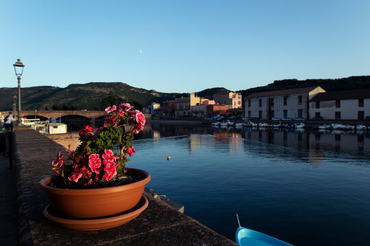 Magnificent evening view across the Temo River