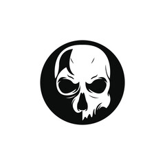 Skull head logo and symbol vectors