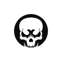 Skull head logo and symbol vectors