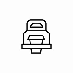 meal case icon sign vector