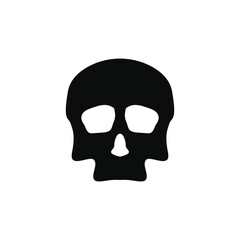 Skull head logo vector and symbol