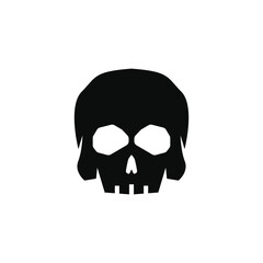 Skull head logo vector and symbol