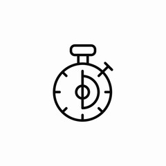 stopwatch reminder icon sign vector