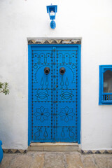Blaue Haustür Sidi Bou Said Tunesien