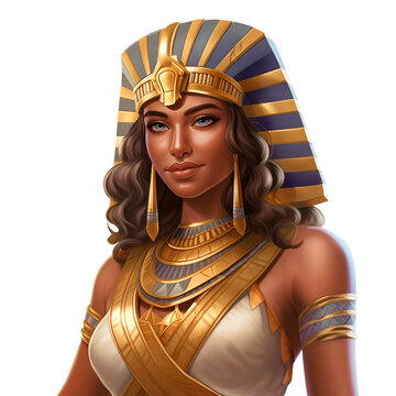 Cleopatra ancient egypt character slot game art