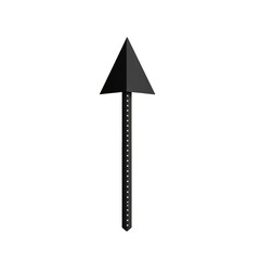 Contemporary Black Arrow Illustration.
