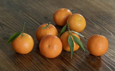 Cl&eacute;mentines avec feuillage