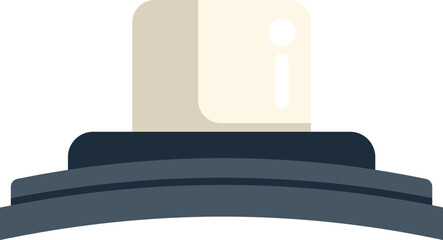 Illustration of a spray can nozzle closeup with the cap on, showing the information symbol