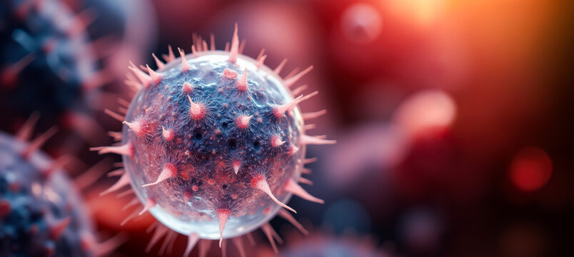 the virus floats in the intercellular space