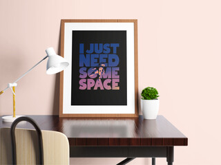 Poster mockup with vertical frames on empty dark wall in living room interior with velvet armchair Mockups Design