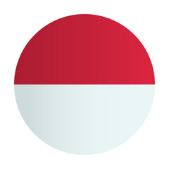 Monaco country identity circle emblem