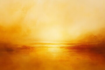 Obraz premium Golden Abstract Sunrise Over Water