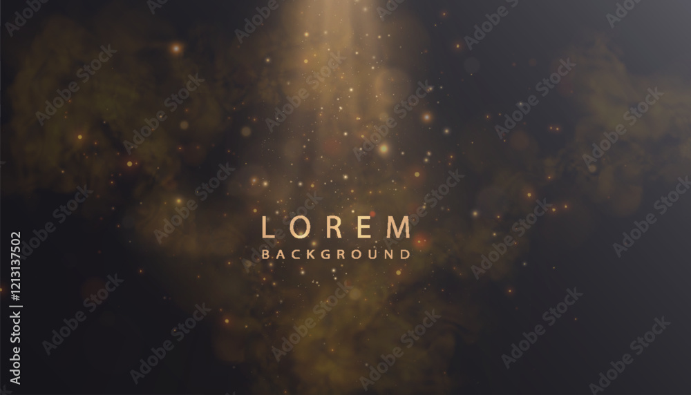 Aufkleber abstract background of golden vertical light rays and glares. transparent vector design, perfect for