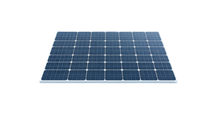 flat solar panel isolated on a clean white background, an innovative and sustainable solution for renewable energy systems and environmentally friendly power	