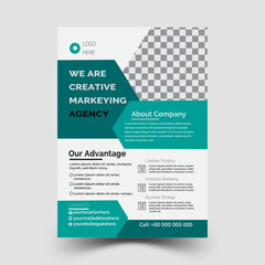Corporate business flyer design, modern business flyer template, abstract business flyer and creative flyer in A4 with colorful business proposal, promotion, advertise, publication, cover page.