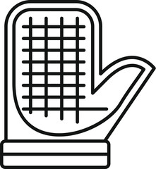 Heat resistant kitchen glove protecting hand while baking and cooking, safety equipment for handling hot items